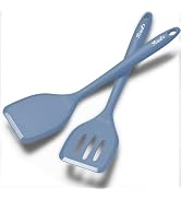 Silicone Spatula Turner Set, High Heat Resistant Spatulas with Seamless One Piece Design, Nonstic...