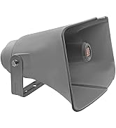 5 CORE 8" x 16" Outdoor PA Horn Speaker Loudspeaker 40 Watt RMS 8 Ohm Commercial Paging Megaphone...