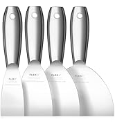 Putty Knife Set, 4Pcs 2",3",4",6" One Piece Putty Knives for Spackling, Drywall, Paint, and Wallp...