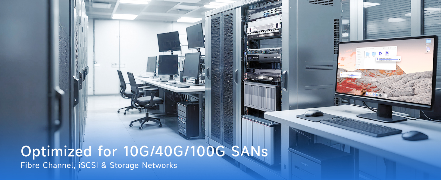 High-performance OM3 LC to LC fiber cable for switches, servers, and storage