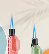 Samniu 4 Pack of Torch Lighter, Windproof Adjustable Jet Flame, with Safety Lock, Long Refillable...