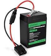 youchen 6V 5Ah Battery for Fisher-Price Power Wheels Toddler 6-Volt Blue LiFePO4 Lightweight, 200...