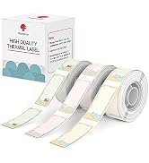 Phomemo D30 Label Maker Tape, Black on Fat Little Dragon, Flower Little Dragon, Obediently Little...