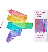HiUnicorn 100% Silk Dance Ribbon Streamer Easter Gift Basket Filler for Toddler Girl Age 4-7, Bal...