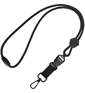 Fishent Breakaway Neck Lanyards for ID Badges, Adjustable Durable Round Cord Heavy Duty Key Lanya...