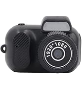 Mini Camera Keychain, Tiny Digital Camera 1080P HD 2MP with Color Screen and Wrist Strap, Micro T...