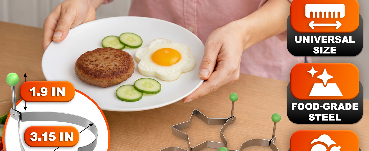 egg molds for frying pancake shaper pancake shapes cooking molds