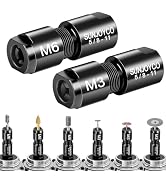 SUNJOYCO 2 PCS Angle Grinder to Die Grinder Adapter, 5/8"-11 Thread to 1/4" (6mm) & 1/8" (3mm) Co...