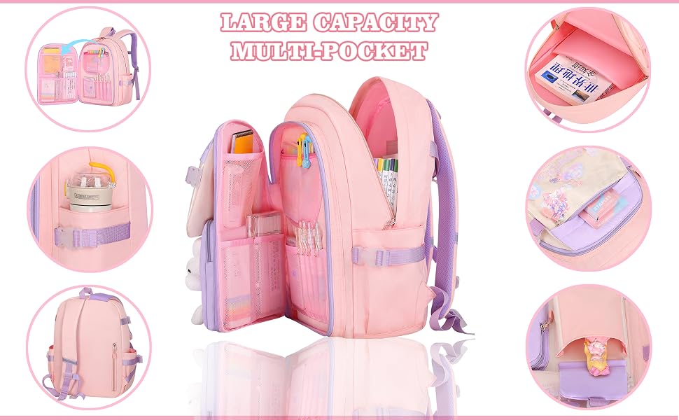 Large capacity, multi pocket design