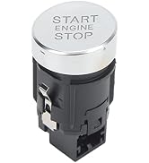 Qiilu Engine Start Stop Button Switch 8K0905217A, 8K0905217 Engine Start Push Button Momentary St...