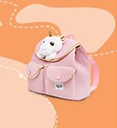 toddler backpacks for girls 2-4 with stuffed unicorn toy