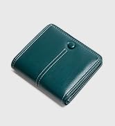 Slim Wallet for Women Leather RFID Blocking, Small Thin Credit Card Holder Bifold Compact Green