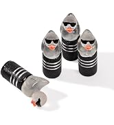 Rislobx 4Pcs Tire Valve Stem Cap Cover for Car SUV Truck, Valve Cover with Funny Duck Sunglasses,...