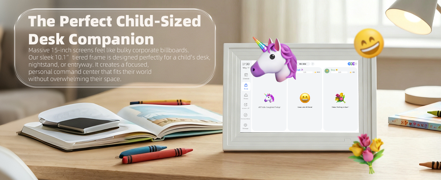 desk companion for child-sized