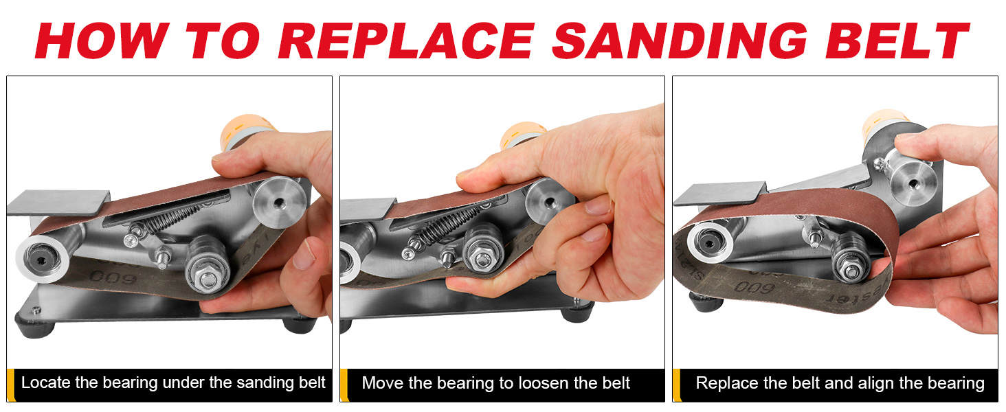 HOW TO REPLACE SANDING BELT