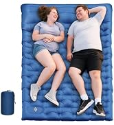 Double Sleeping Pad for Camping, Extra Thick 6 Inch Sleeping Mat Camping for 2 Person Self Inflat...
