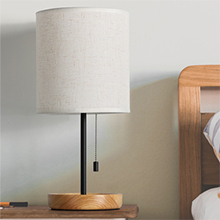 wood desk lamp