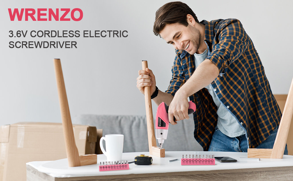 3.6V cordless electric screwdriver