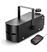 Oscillating Fog Machine Black,Constant-Temperature Smoke Machine | Auto-swing Fog with Timed Smok...