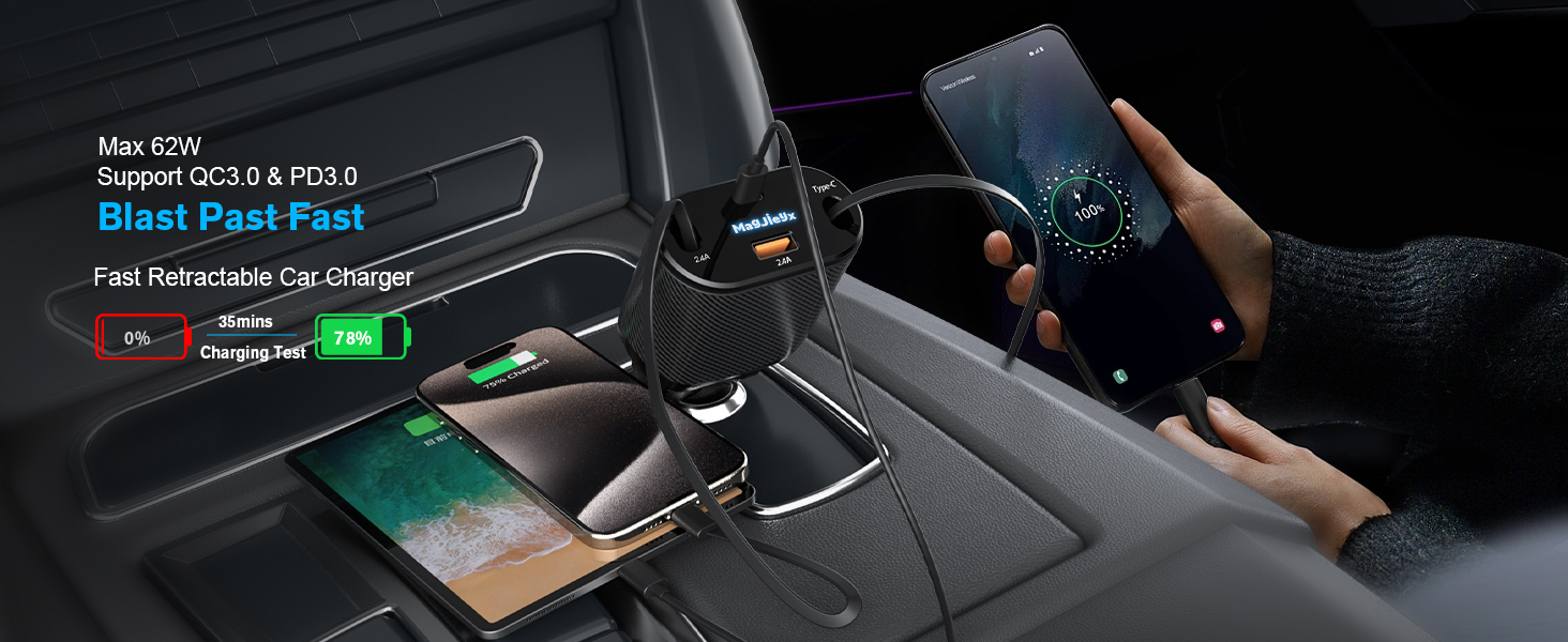 retractable car charger