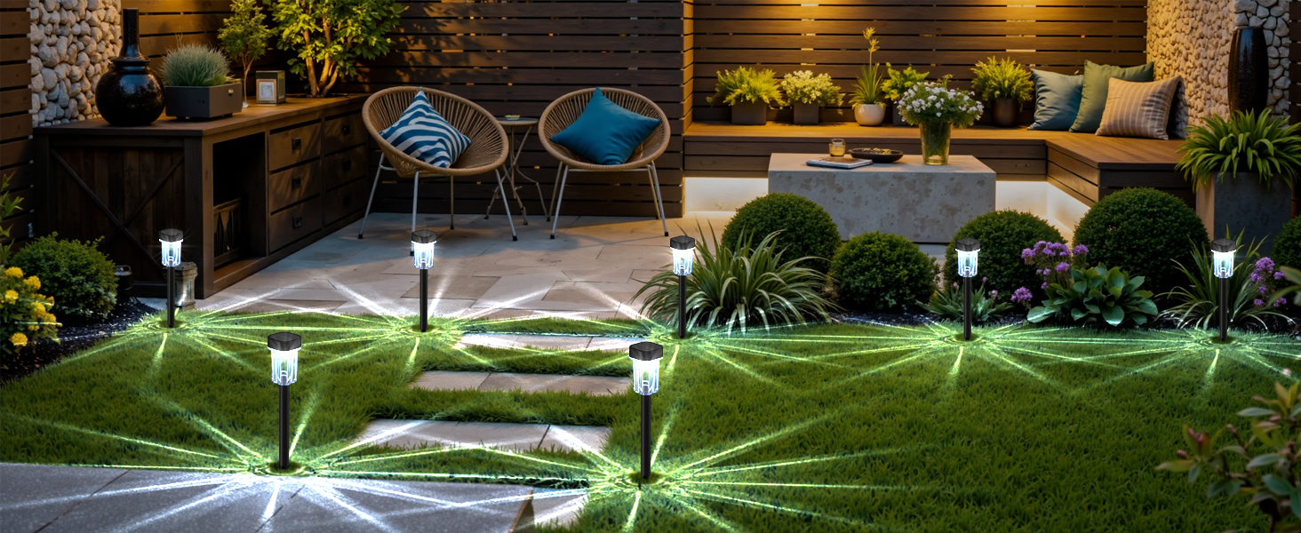 Solar path lights outdoor