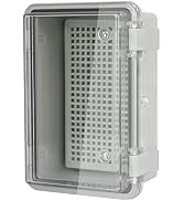 LMioEtool ABS Plastic Dustproof Waterproof IP65 Junction Box Hinged Shell Universal Electrical Pr...