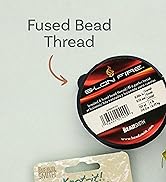 The Beadsmith S-Lon Fire – Braided and Fused Bead Thread – 6lb. Test, .006”/.15mm Diameter, 125 Y...