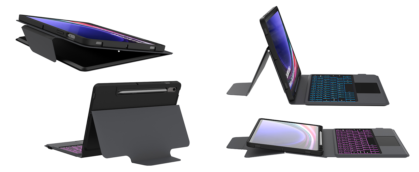 galaxy tab S9 FE keyboard case with trackpad