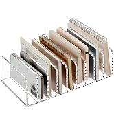 SANRUI Clear Desk Mail Organizer, 9 Compartments Acrylic Office Document Sorter File Storage Hold...