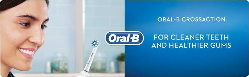 Oral-B Crossaction with Bristle Guard Technology For cleaner teeth and healthier gums