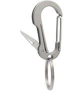 PJYTAC Titanium Carabiner Keychain Clip, Minimalist Keychain Key Clip Small Quick Release Car Key...