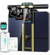 RunStar Smart Scale for Body Weight, 8 Electrodes High Precision Digital Bathroom Scale with Set ...