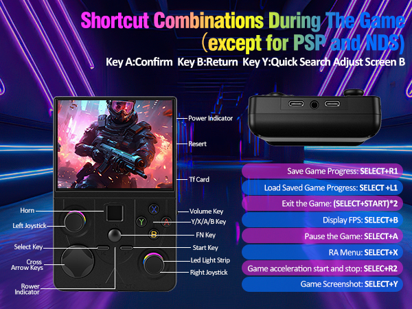 retro handheld game console