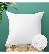 OTOSTAR Premium Waterproof Throw Pillow Inserts, Pack of 1 Square Form Cushion Stuffer for Garden...