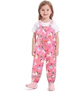 WAWSAM Kids Toddler Rain Bib Pants Waterproof Overalls for Boys Girls | Adjustable rain bib pants...
