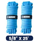 MERIANE 2 Pack 5/8” X 25’ Dock Lines