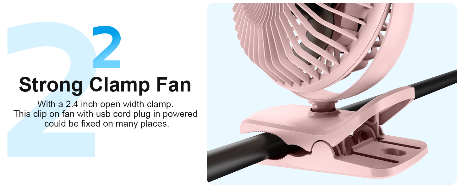 strong clamp fan