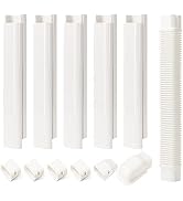 3" W 9Ft L Line Set Cover Kit for Mini Split Air Conditioners Decorative PVC Slim Line Cover for ...