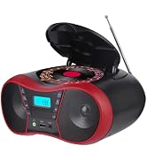 M-Amazup Boombox CD Player Portable, Portable CD Players for Home, Radio CD Player Stereo with AU...