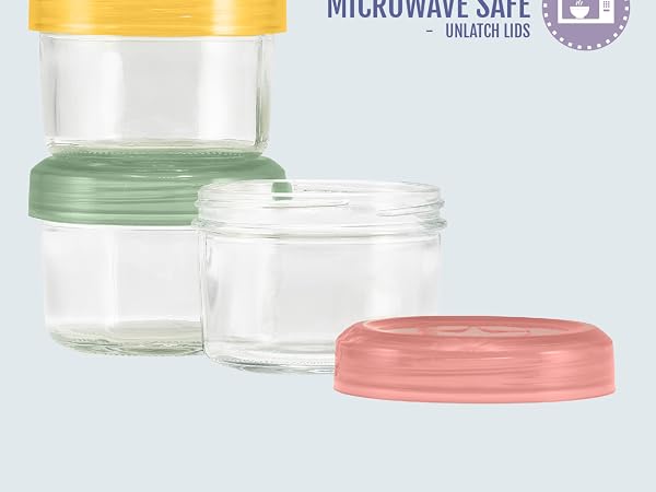 Ello glass condiment containers microwave safe unattach lids