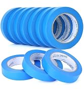SEBETOW 10 Rolls Painters Tape 1 inch Bulk Painter Tape Blue Wide Roll, Blue Masking Tape, 1 Inch...