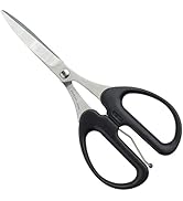 ALLEX Rubber Scissors Heavy Duty Sharp Japanese Stainless Steel 2", Curved Blade Tips, Precision ...