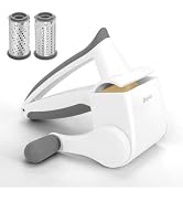 Cheese Grater Hand Crank, UHIYEE Patented Rotary Parmesan Cheese Grater Cheese Shredder Handheld ...