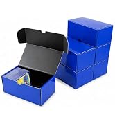 XRACV Top Loader Storage Box - 7in Toploader Box Holds 110+ Toploaders or 600+ Standard Cards, Gl...