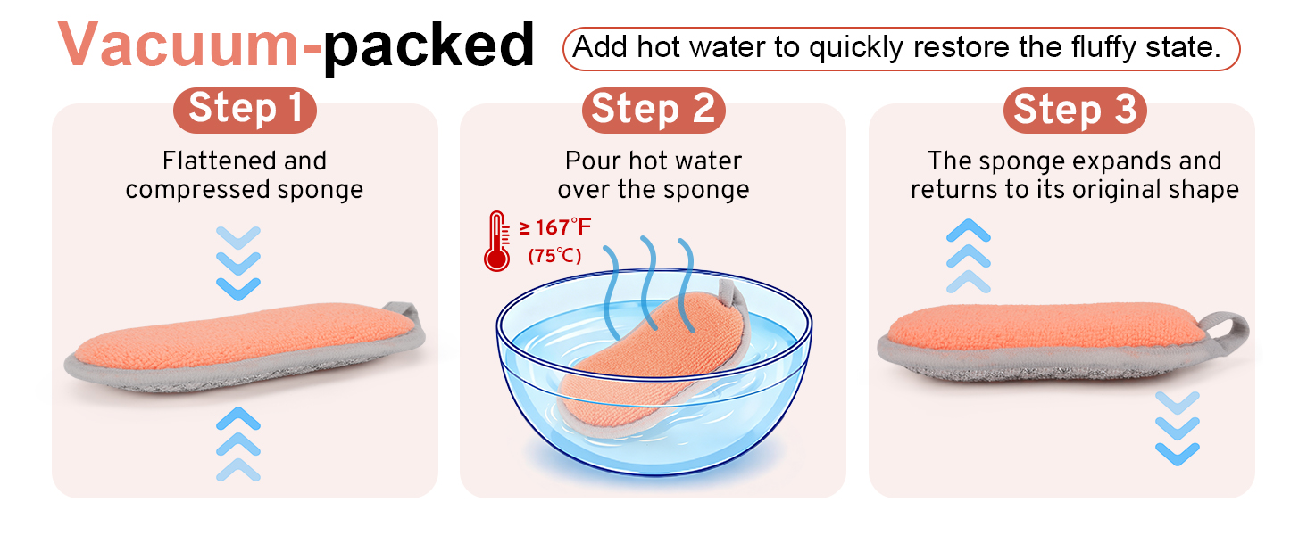 Vacuum-packed, add hot water to quickly restore the fluffy state
