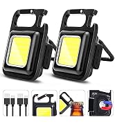 MAKDAK Cob Keychain Work Light Keychain Flashlights 4 Light Modes,Keychain Light Emergency Light ...