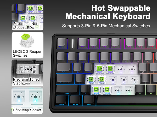 HOT swappable mechanical keyboard