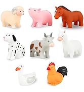 Bath Toys Mold Free No Hole for Toddlers/ Infants/ Babies, No Mold Bathtub Toys (Animal ?, 8 Pcs ...