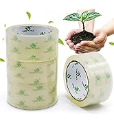 BOMEI PACK Clear degradable Packing Tape, Cellophane Packaging Tape for Box Carton Sealing, Mo...