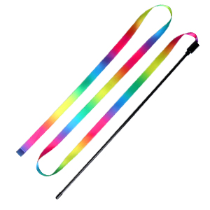 colorful cat toy wand